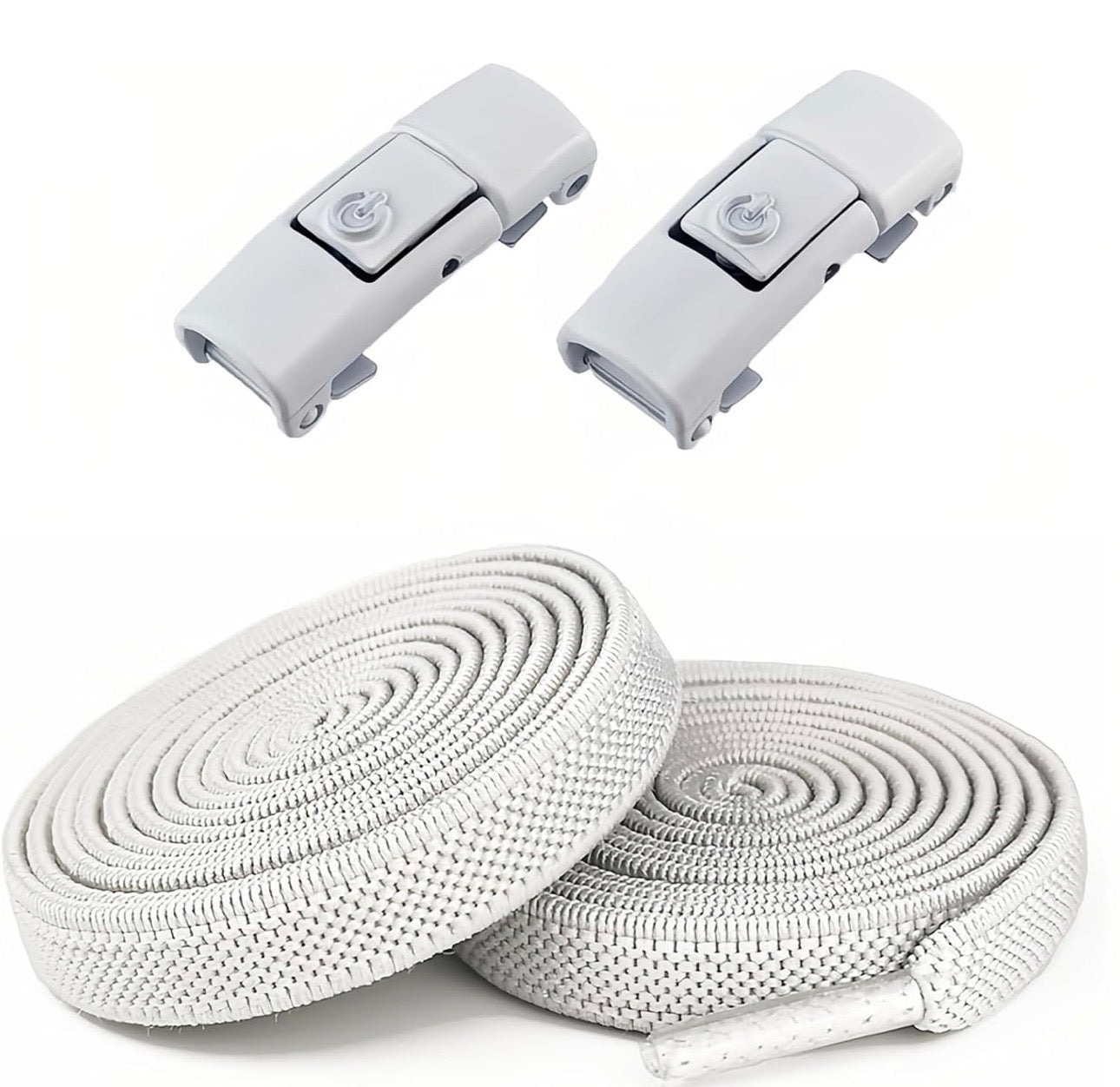 LockStep no-tie shoelace system